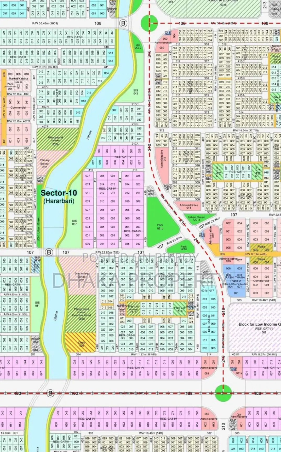 30ft Rd 5 Katha South/East at Sector- 10