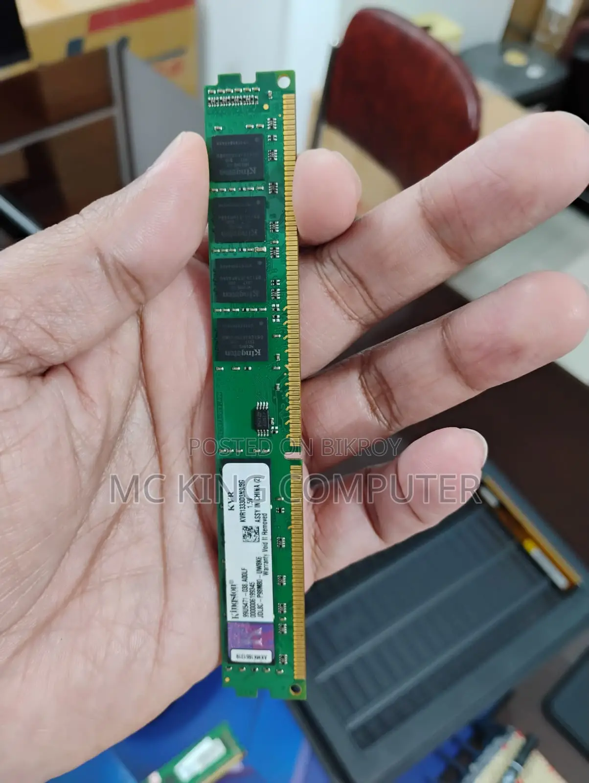 Kingston 8GB DDR3 Desktop RAM, 1333FSB