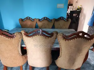 র্বেল ডাইনিং টেবিল ৬ চেয়ারসহ