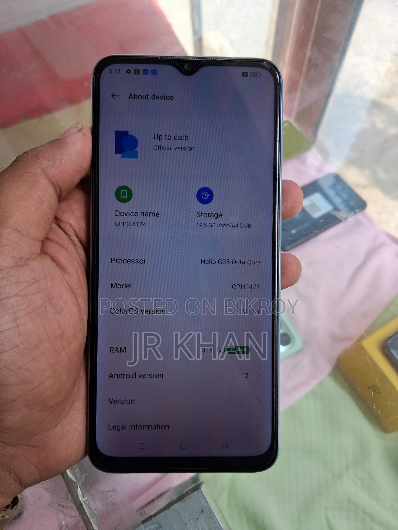 OPPO A17k . (Used)