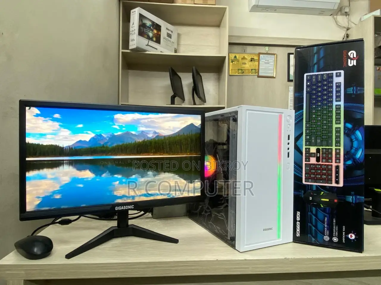 New Desktop Computer-19" Monitor+Core i5-6th Gen+NVMe SSD 256GB+RAM 8GB