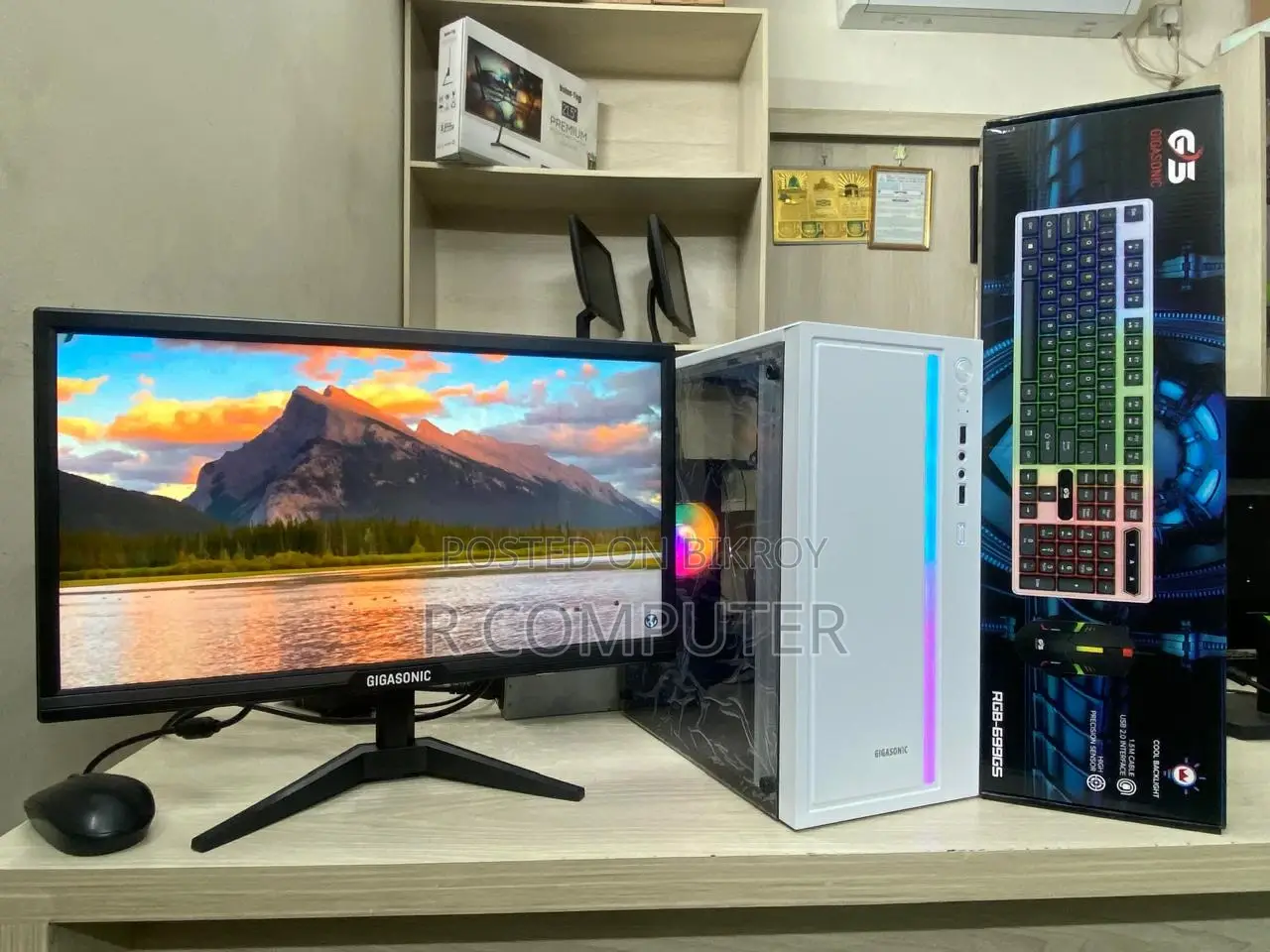 New Desktop Computer-19" Monitor+Core i5-6th Gen+NVMe SSD 256GB+RAM 8GB