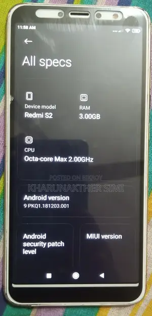 Xiaomi Redmi S2 . (Used)