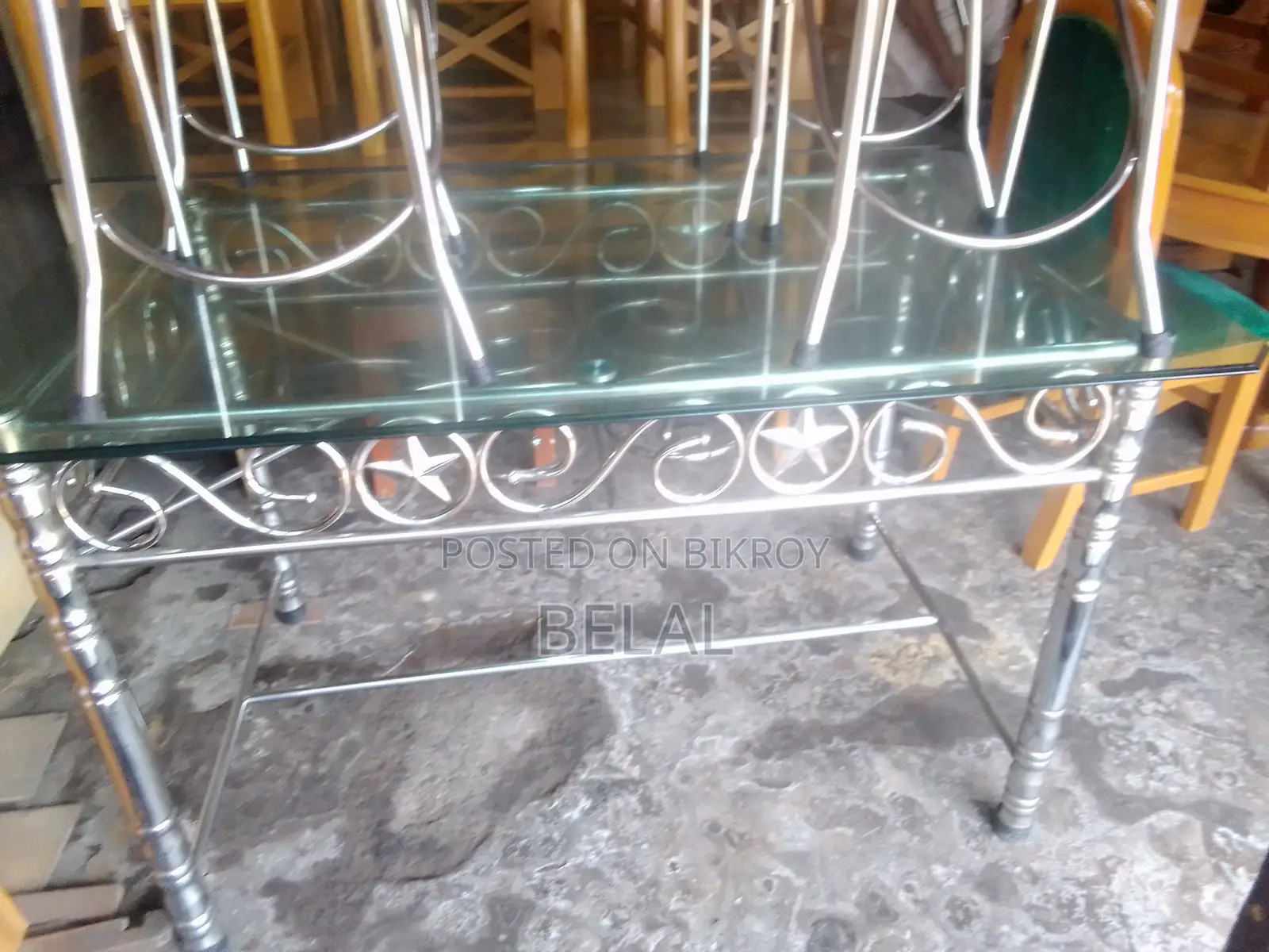 Steel Dining Tables and Chairs