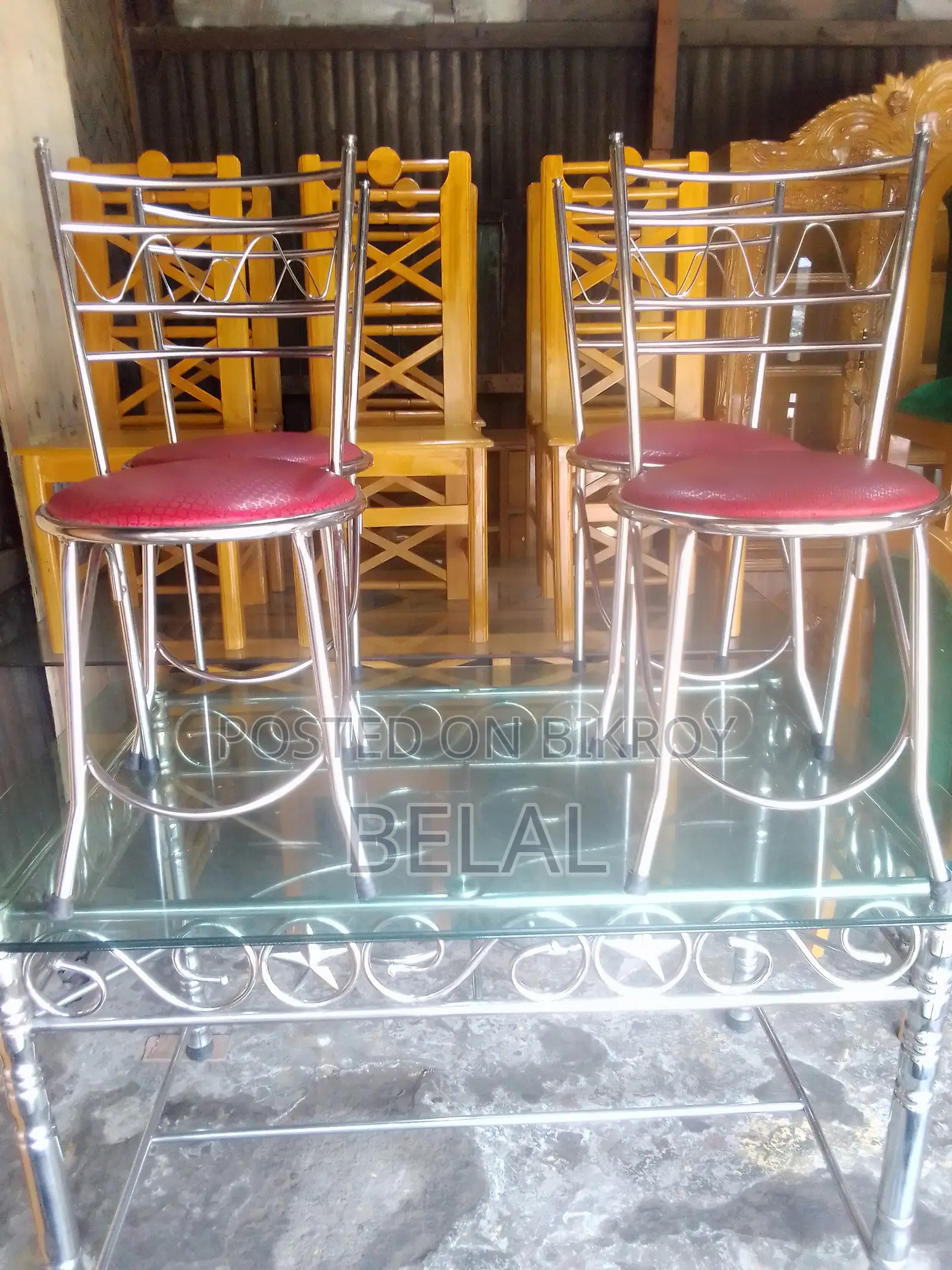 Steel Dining Tables and Chairs