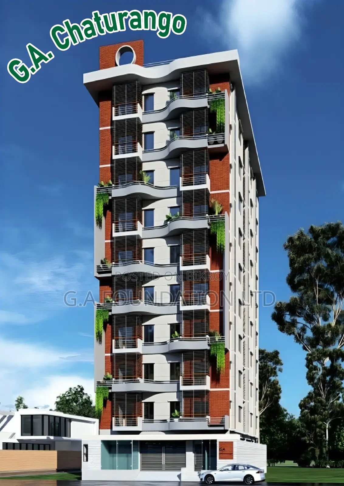Elegant 1400 SFT Flat in a Quiet & Secure Area