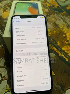 Apple iPhone X 64GB (Used)