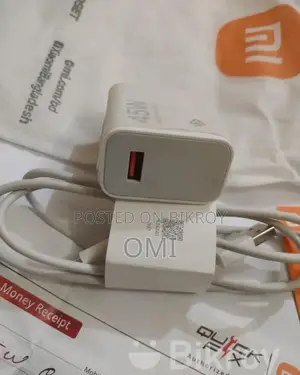 Xiaomi 45w Original Charger Adapter+ Cable + Memo