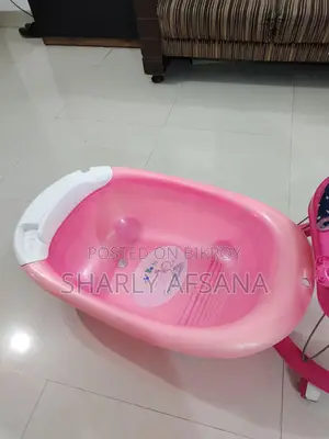 Kid's walker, bathtub, and mini table combo for sale!