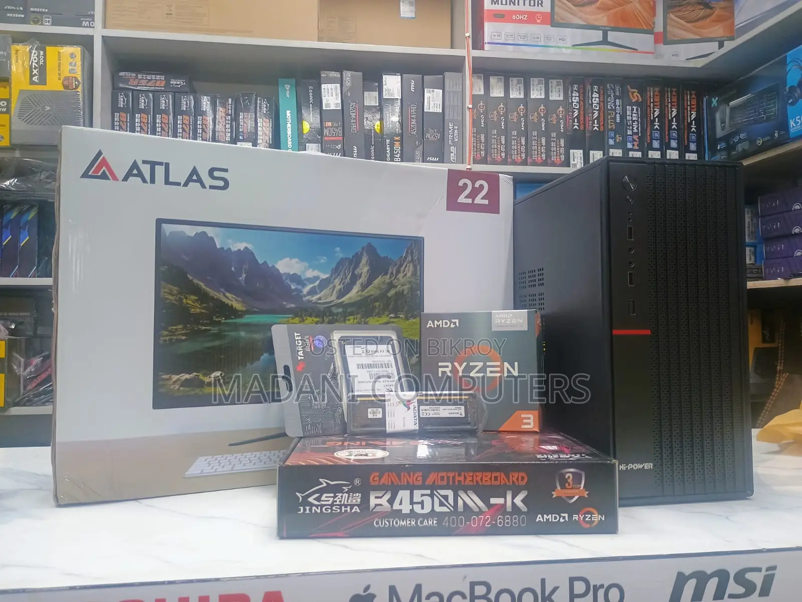 Desktop Core I3 7th Gen 4gb Ram 128gb Ssd 19" Led Monitor