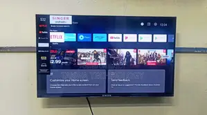 SINGER-32" Inch Android Frameless Voice Control TV