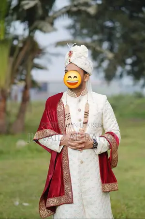 Wedding Sherwani (Jacquard Work) With Pagri & Shawl
