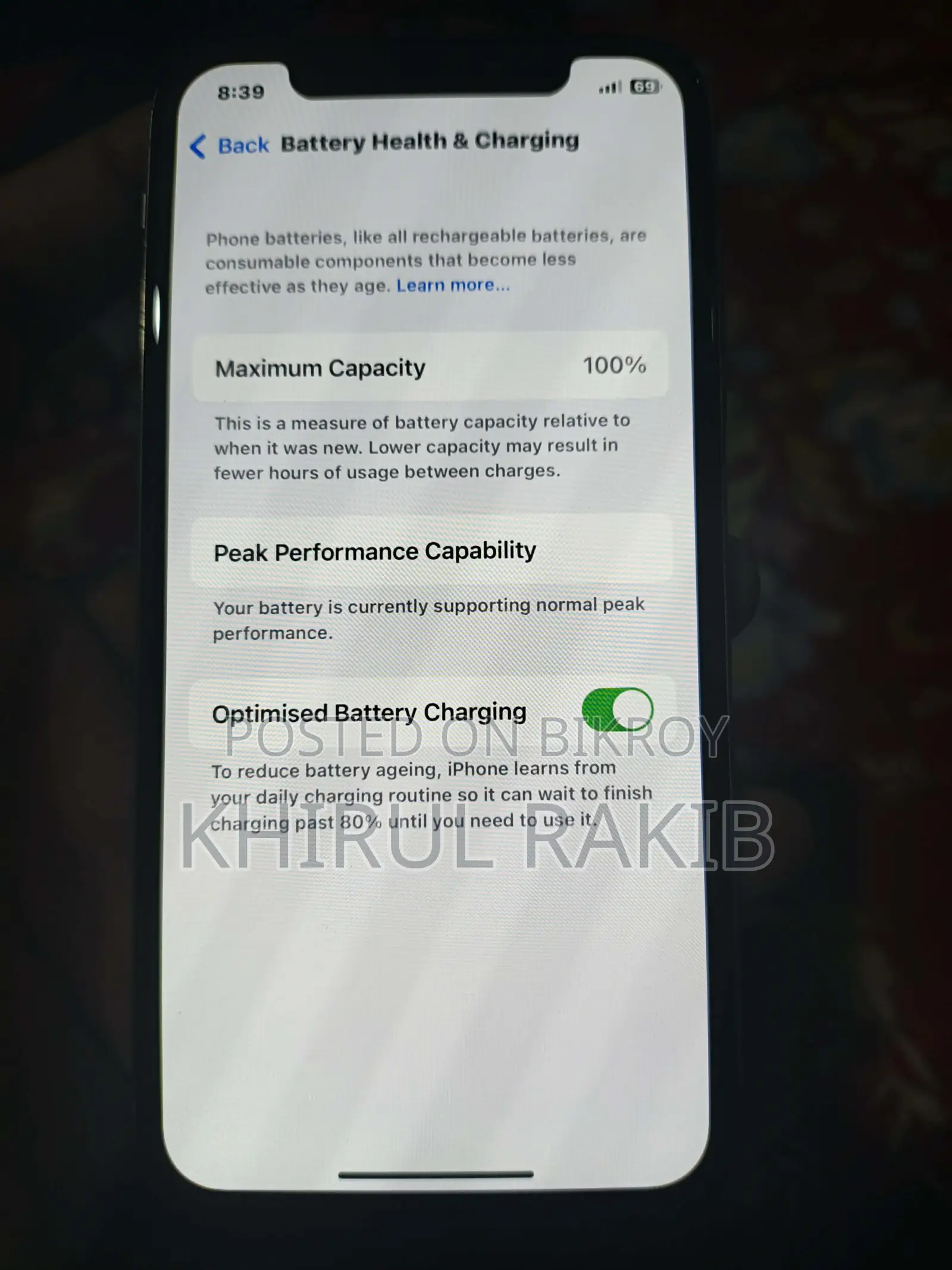 Apple iPhone X 64 GB (Used)