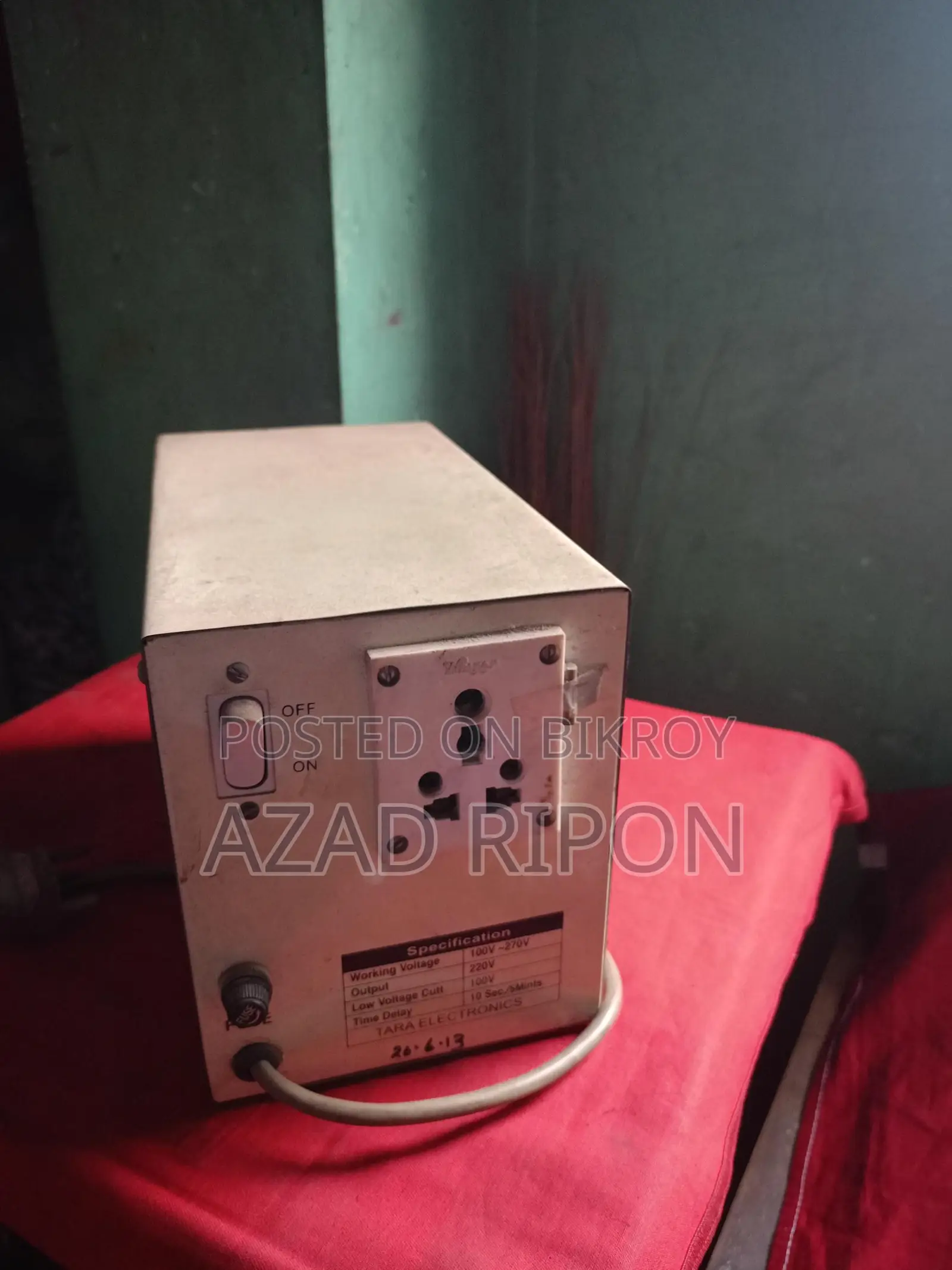 Voltage stabilizer for sale