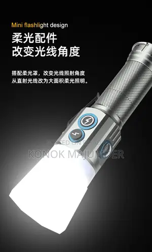 Silver Fox Three-Eyed Monster Flashlight with Magnet