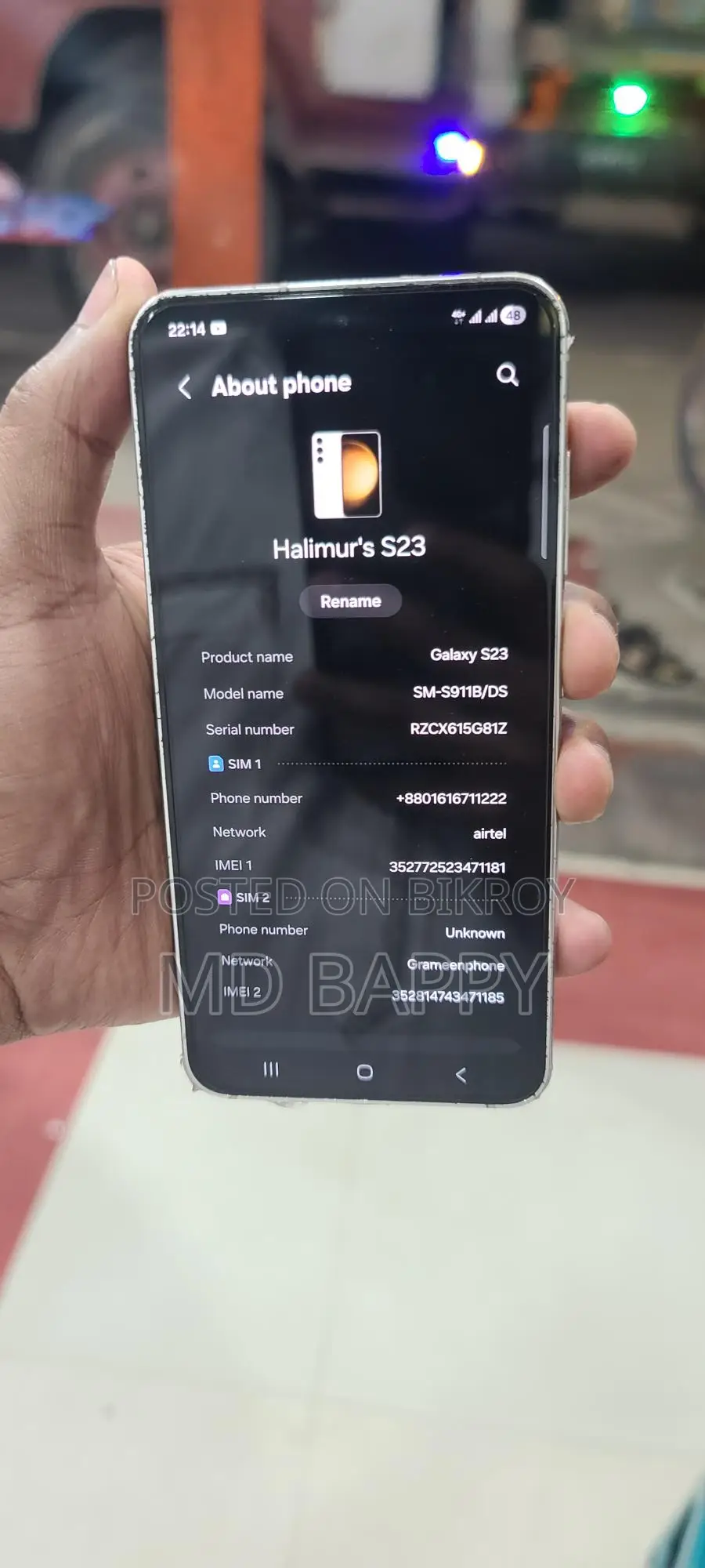 Samsung Galaxy S23 8/256gb Urgent (Used)