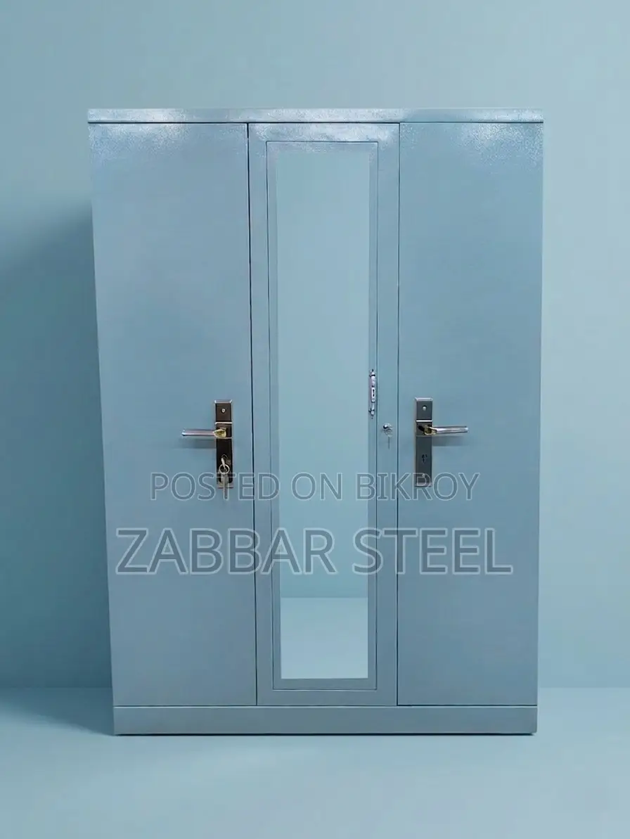 Three Door Modern Steel Almirah