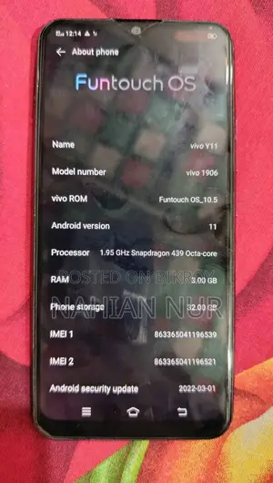 Vivo Y11 3/64 (Used)