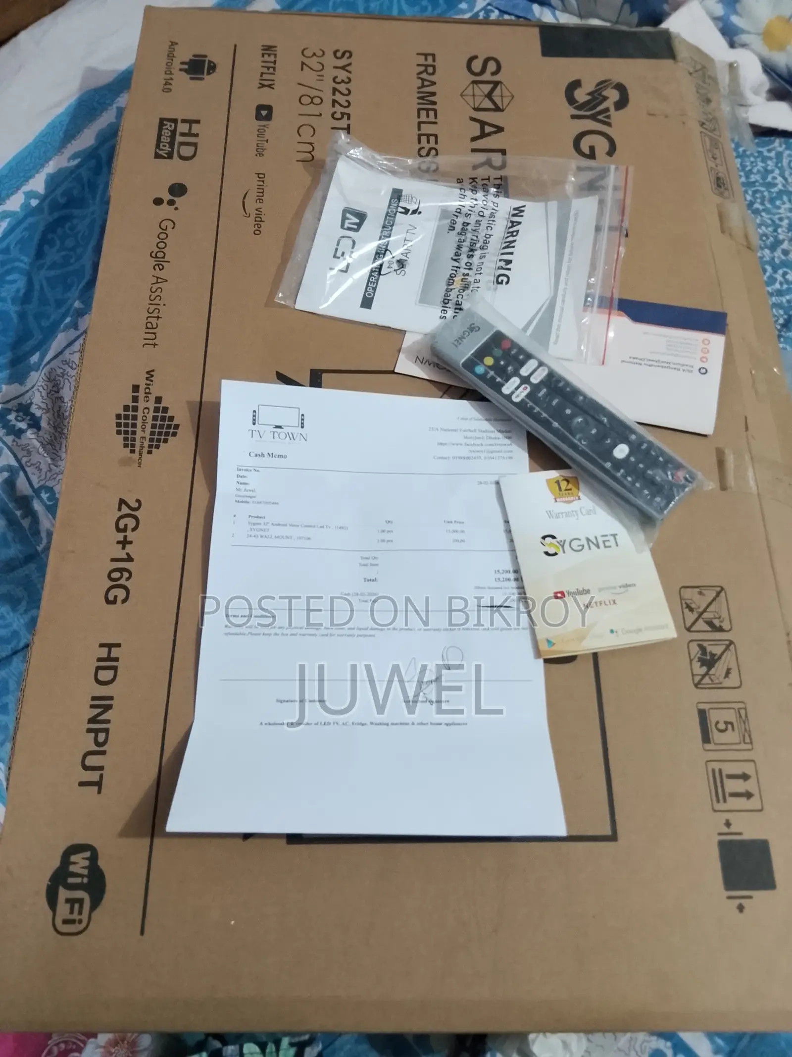 Sygnet 32" Android Smart TV (Voice Control)