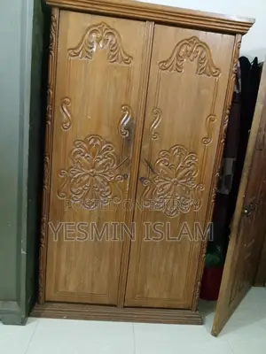 Teak Wood Wardrobe and 1 Steel Wardrobe
