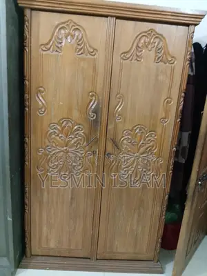 Teak Wood Wardrobe and 1 Steel Wardrobe