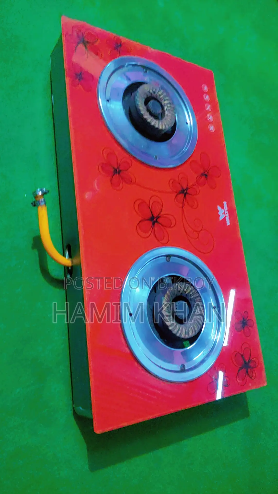 Beautiful Double Burner Glass Topper