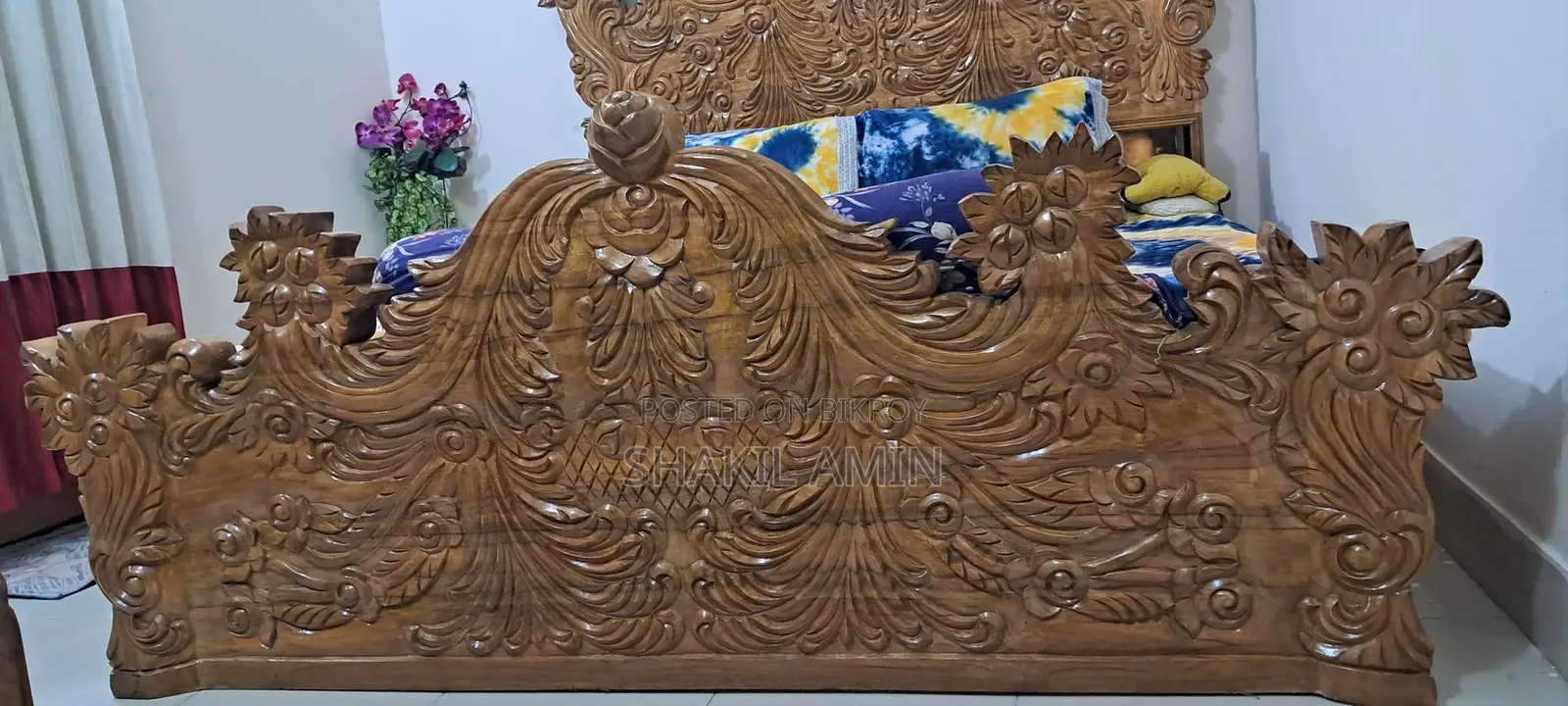 Rangamati Teak Wood Bed 6/7