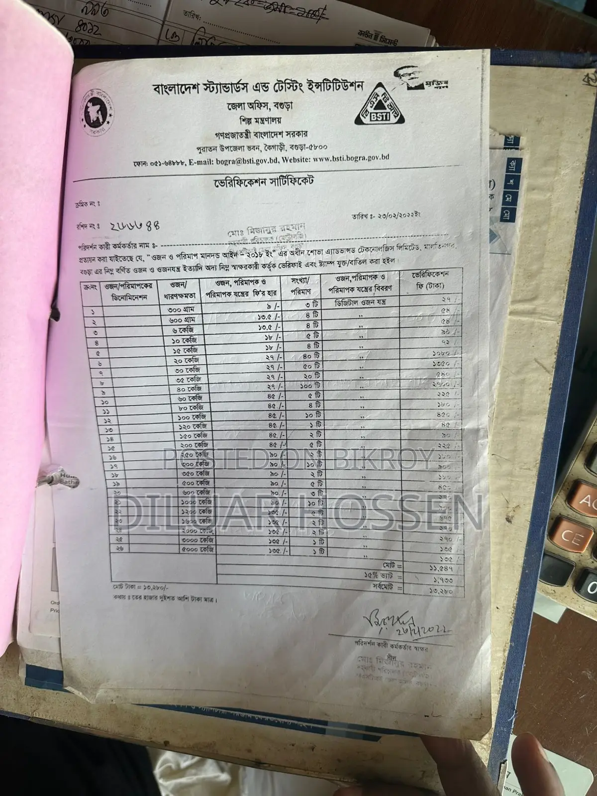 রড মাপার স্কেল