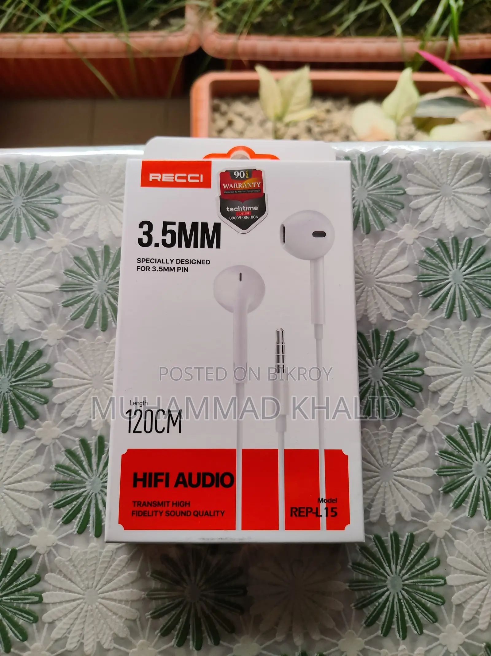 Recci Earphone (Intact) with 3-Month Warranty