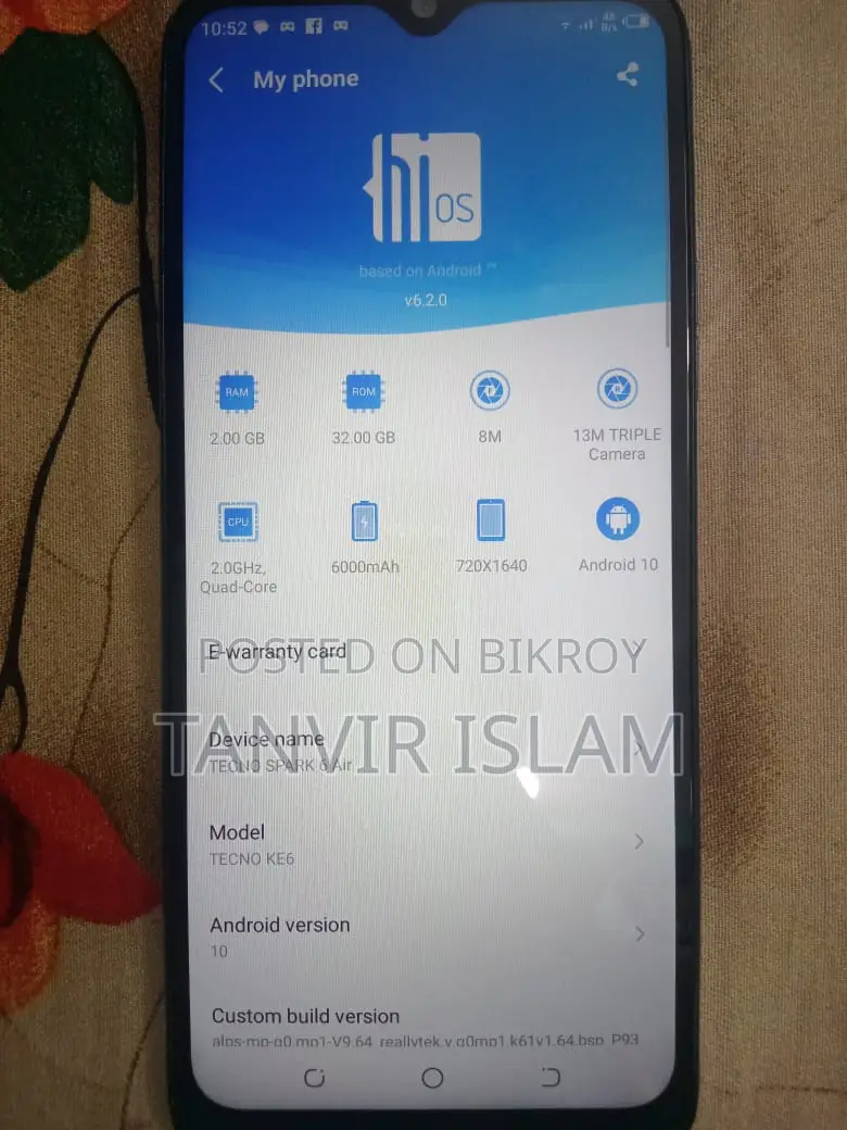 Tecno Spark 6 Air (Used)