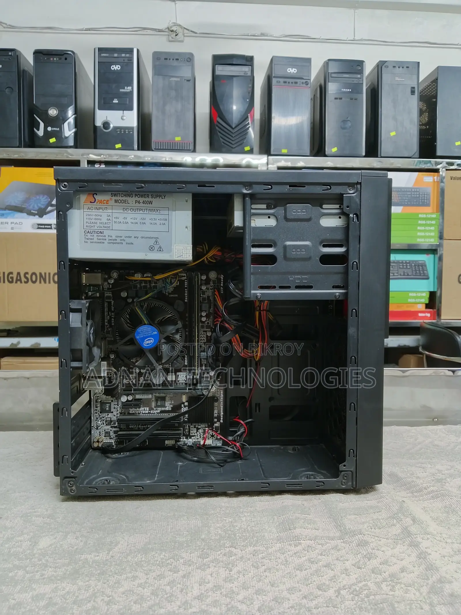 ডেস্কটপ পিসি Intel Core i5 (6th Gen) | ASUS H110-G, 128GB SSD, 8GB RAM
