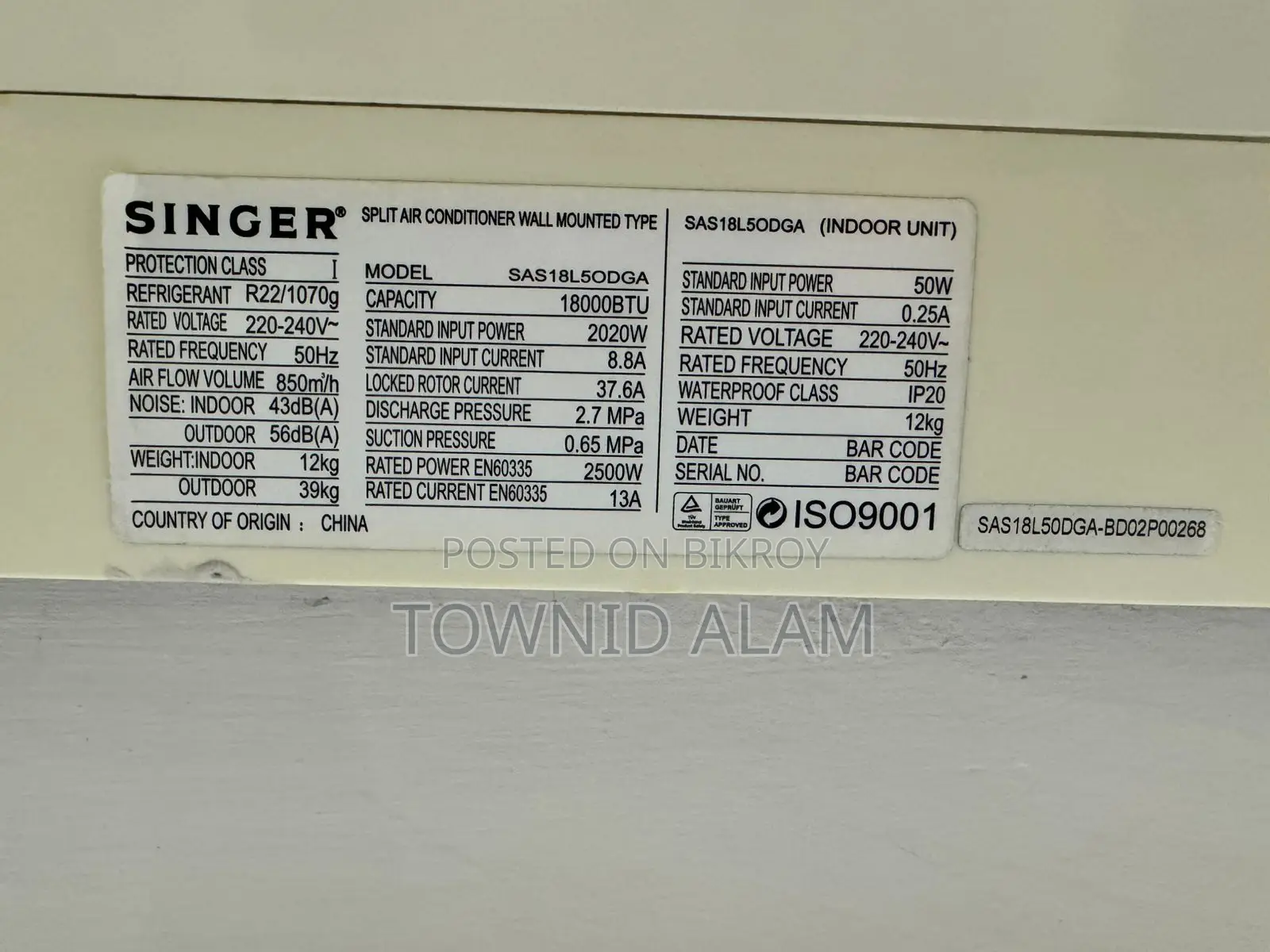 Air Conditioner for Sale