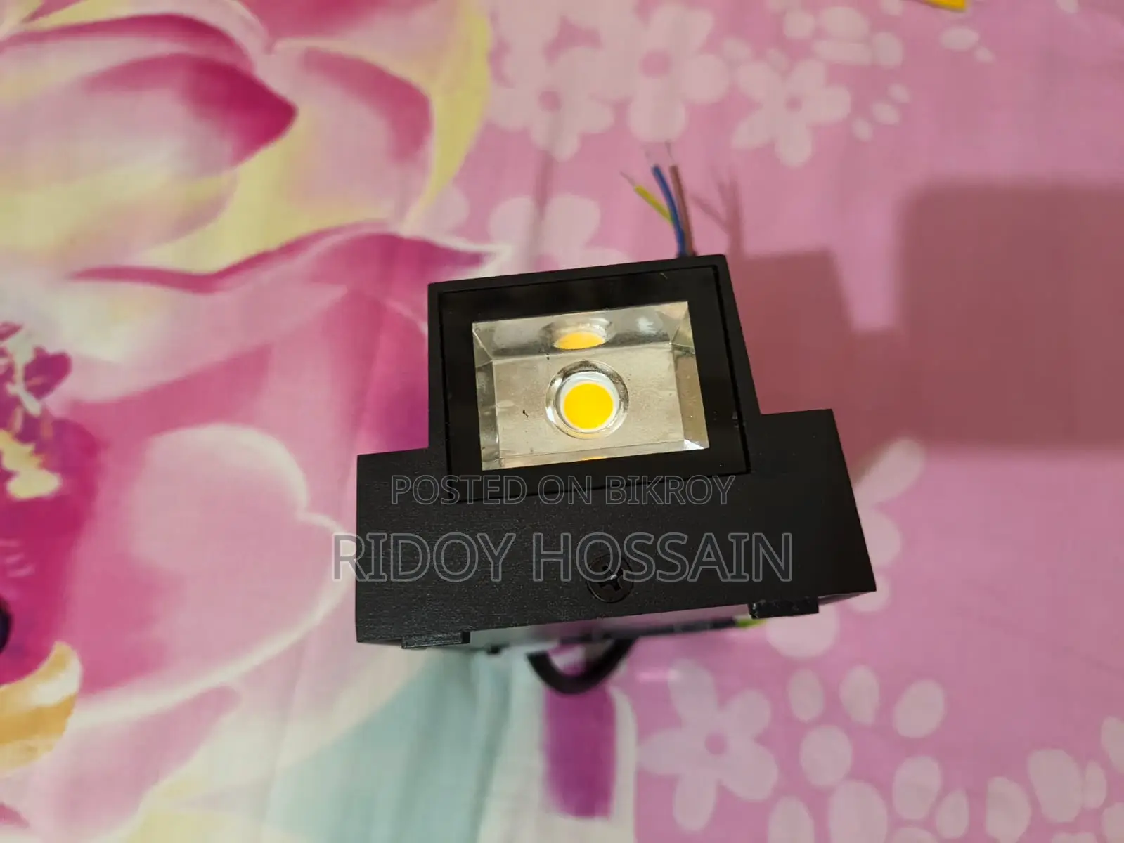 Fancy Wall Washer Double Light Black Colour Body