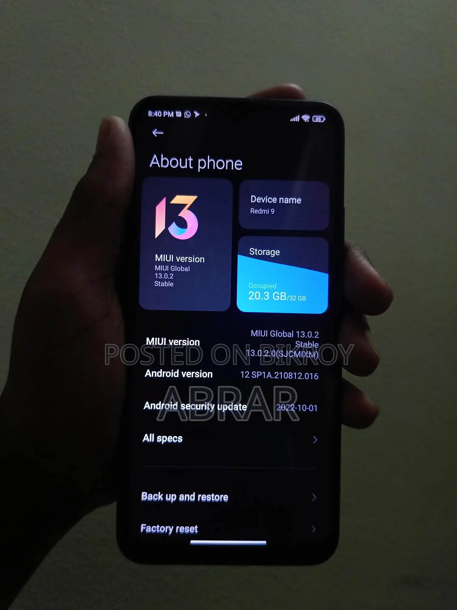 Xiaomi Redmi 9 (Used)
