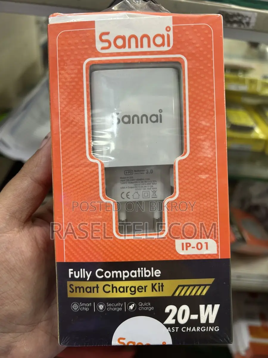 Sannai 20W Fast Charger Kit (Type-C to Lightning) - iPhone Special
