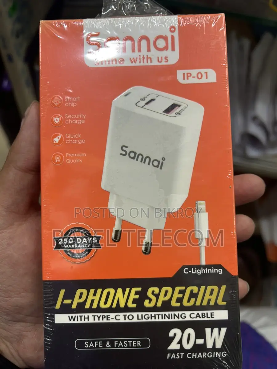 Sannai 20W Fast Charger Kit (Type-C to Lightning) - iPhone Special