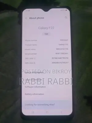 Samsung Galaxy F22 6+128 (Used)