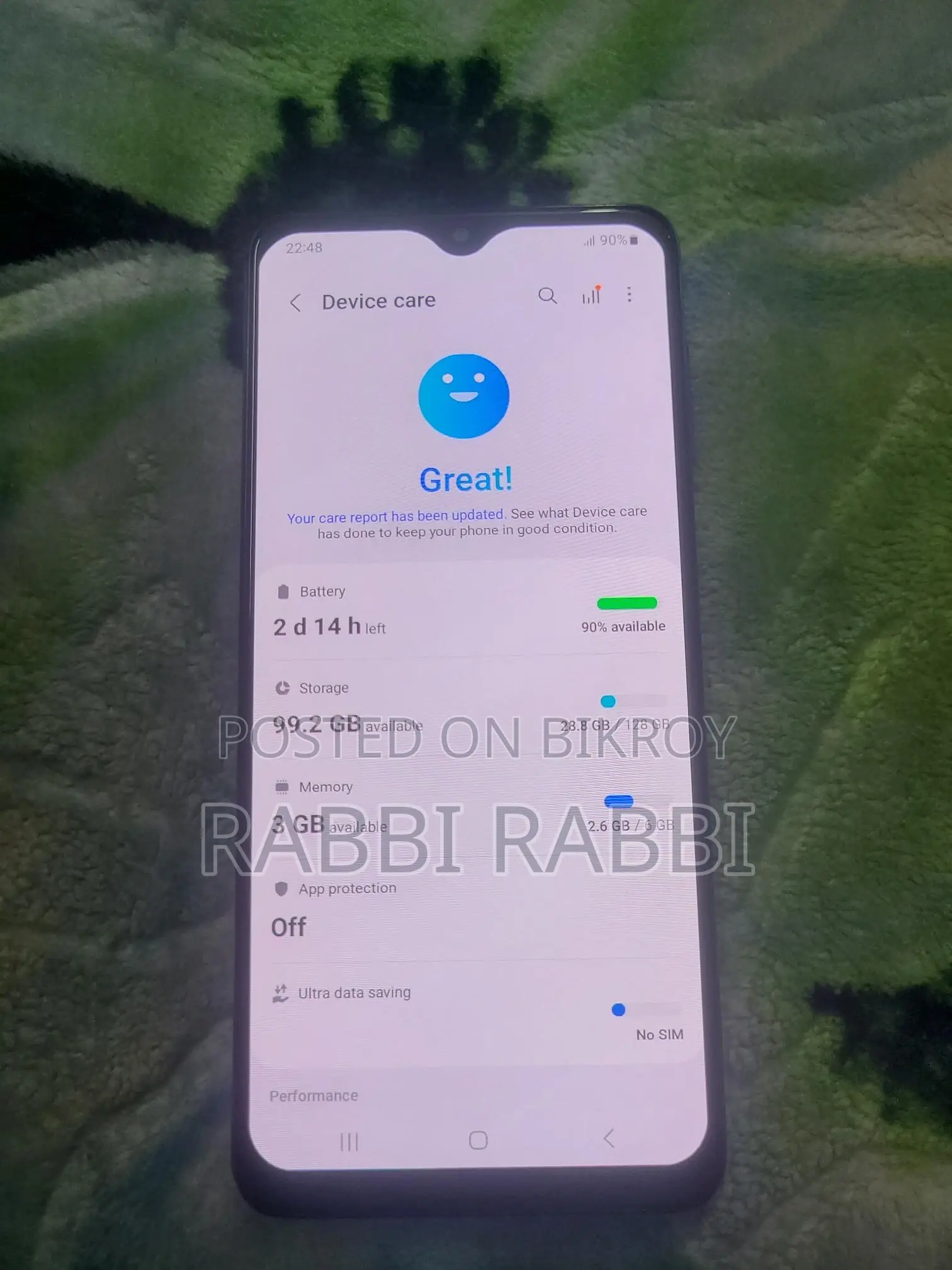 Samsung Galaxy F22 6+128 (Used)