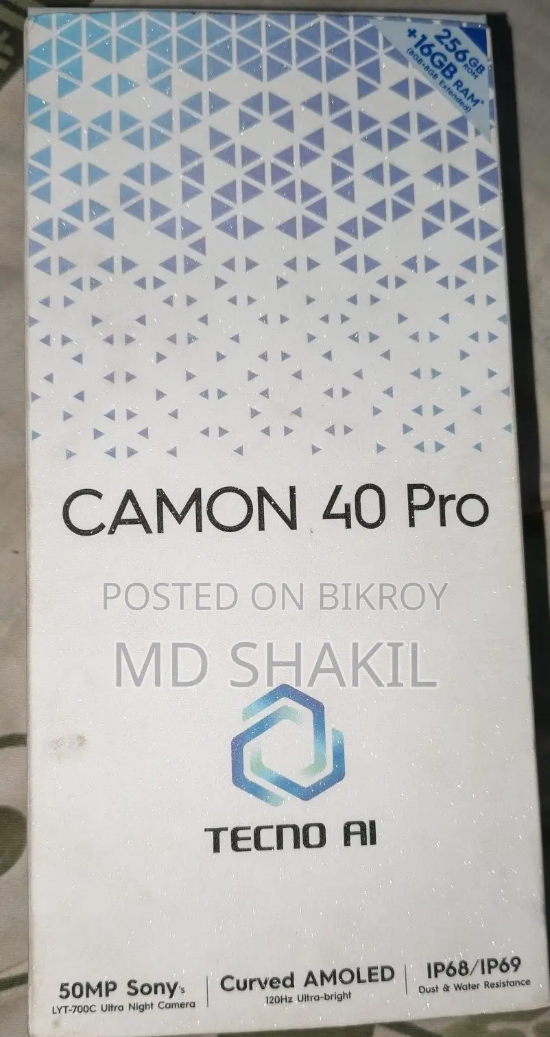 Tecno Cemon 40 Pro . (Used)