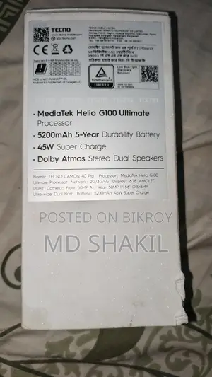 Tecno Cemon 40 Pro . (Used)