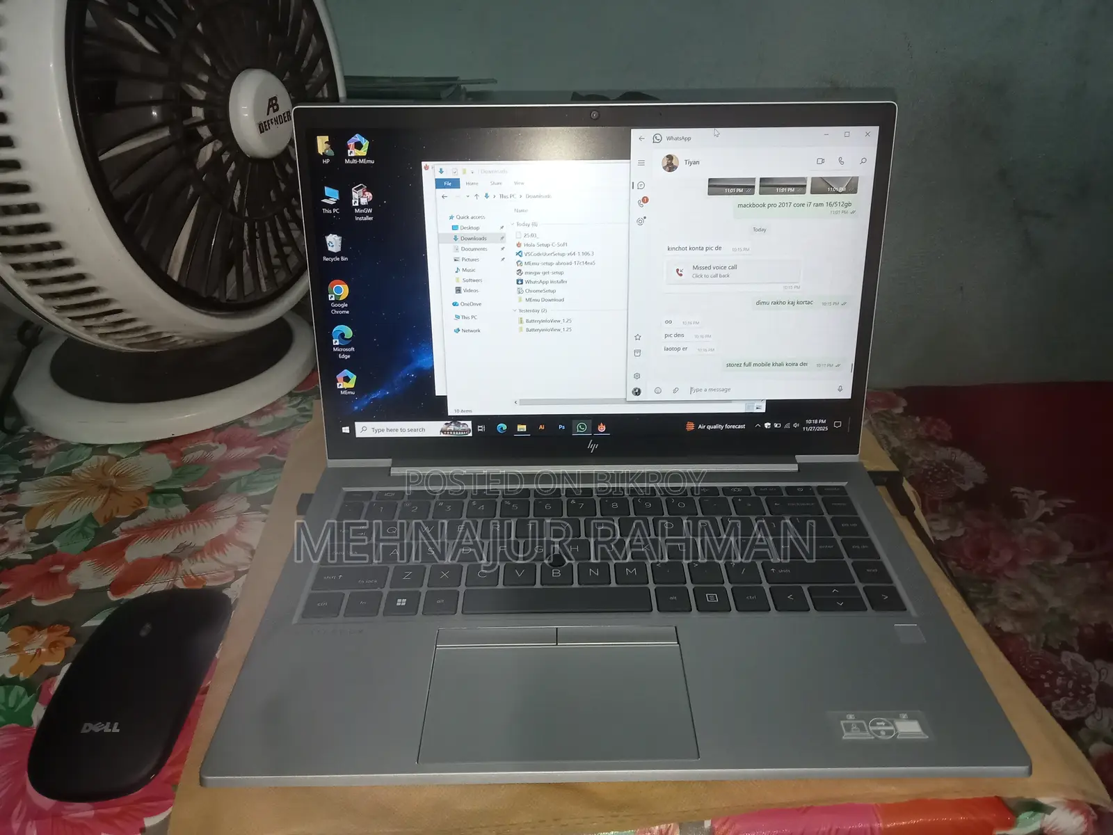 Hp Elitebook ryzen 5 pro 16/512 GB SSD.