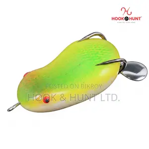 01 Pcs Frog Spinner Lure 8Gram | Glow Soft Bait Hook & Hunt