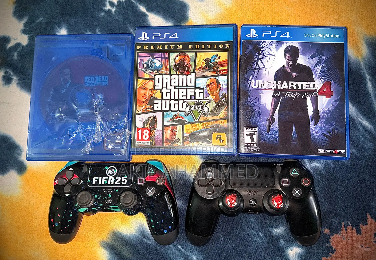 PS4 Pro Good And Fresh Condition With 2 Controllers And 3 Popular Games