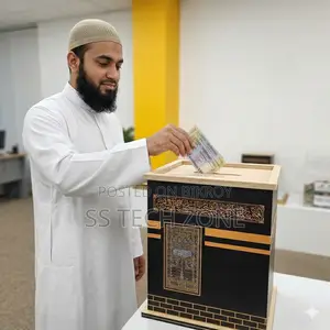 Wooden Savings Bank For Umrah