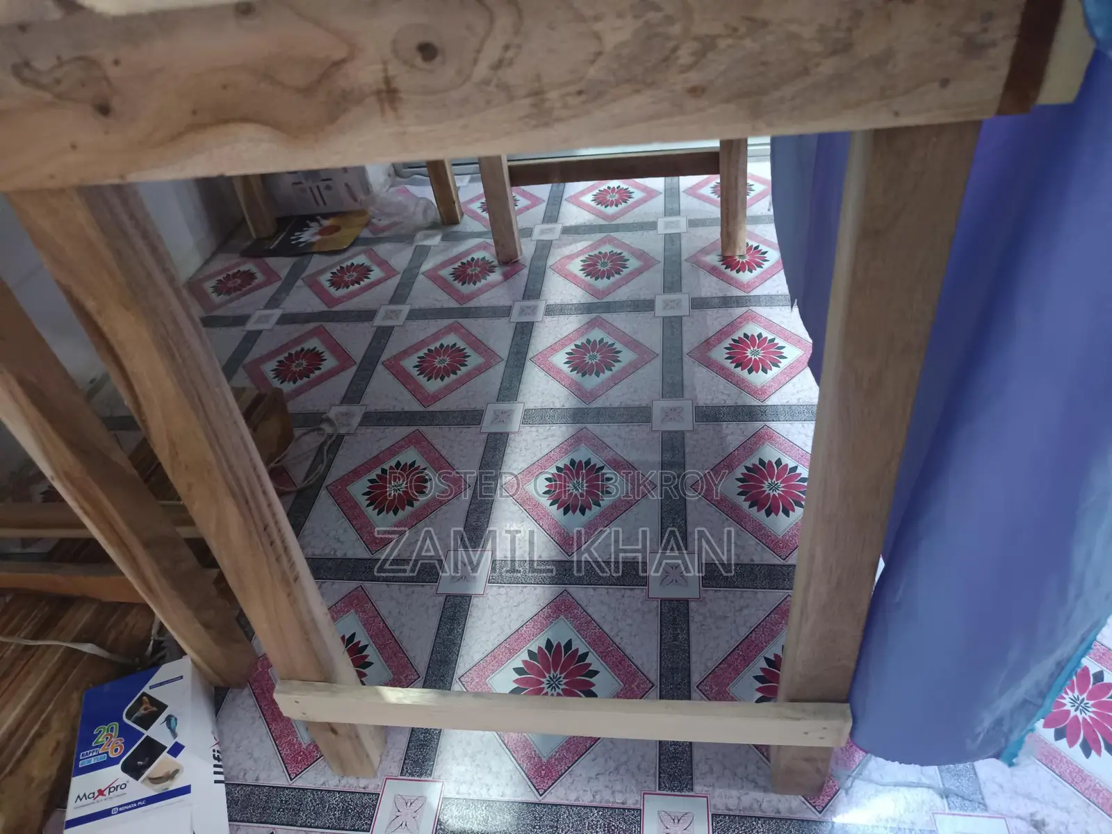 1 Steel Bed and Normal Table