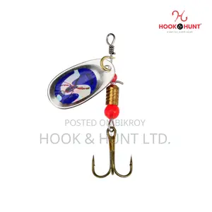 10 Pcs Spinning Spoon Lure 6cm 3g | Metal Hook & Hunt