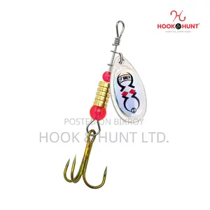 10 Pcs Spinning Spoon Lure 6cm 3g | Metal Hook & Hunt