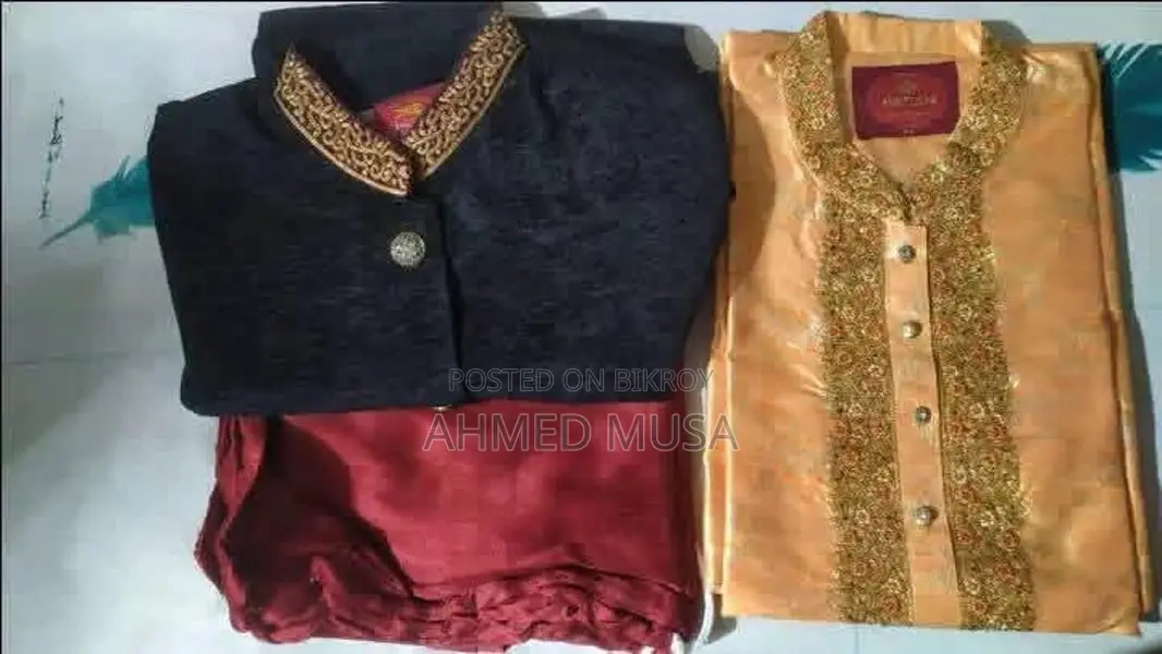 Pre-owned Panjabi + Koti + Pajama Set