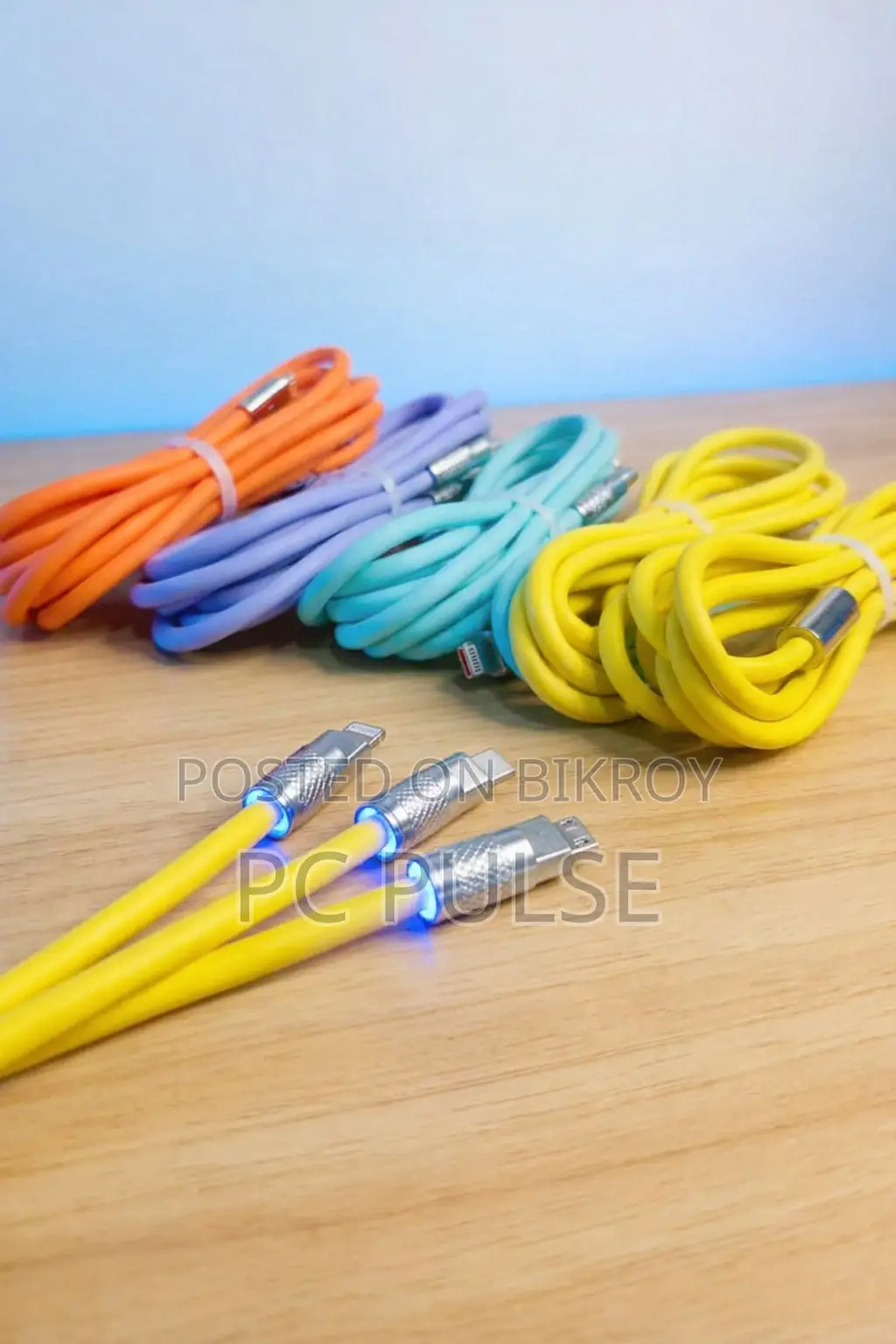 Premium Silicone 120w Fast Cable with Led Indicator