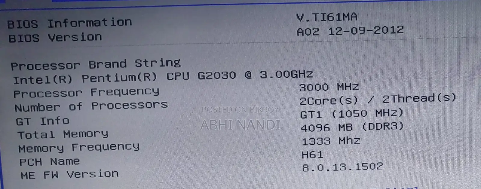 Desktop Computer for Sale